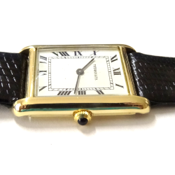 1960s Tiffany & Co.  18k Gold 17J Manual Tank Watch Ref 2012 Cal 2512