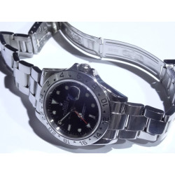 2006 Rolex Explorer II 40mm Ref. 16570 SS Auto Date GMT Watch Cal. 3185