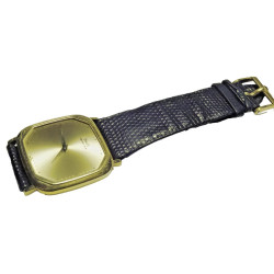 PIAGET Squircle Backset 18k Gold Watch 7702 Cal. 7P3 Piaget Band Buckle & Pouch
