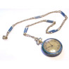 Antique HAAS NEVEUX & Co. 18k Gold Diamond Pendant Watch with Matching Necklace