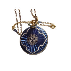 Antique HAAS NEVEUX & Co. 18k Gold Diamond Pendant Watch with Matching Necklace