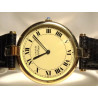 CARTIER Vendome GM 18k Vermeil 30mm Watch w/ Creme Roman Dial + Cal. 859 Movt.