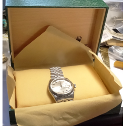 1960 Rolex Datejust St. Steel Ref. 1603 Auto Date Watch Bamboo Bezel Cal. 1560