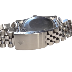 1960 Rolex Datejust St. Steel Ref. 1603 Auto Date Watch Bamboo Bezel Cal. 1560