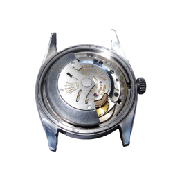 1960 Rolex Datejust St. Steel Ref. 1603 Auto Date Watch Bamboo Bezel Cal. 1560