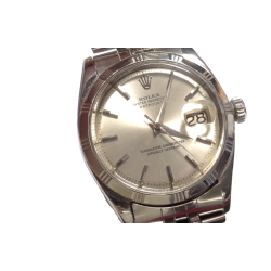 1960 Rolex Datejust St. Steel Ref. 1603 Auto Date Watch Bamboo Bezel Cal. 1560