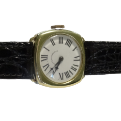 1920s Longines 24mm 15J 14K Solid Gold Roman Watch for Bailey,Banks & Biddle