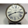 Must de CARTIER Vendome 30mm R. 1860 Silver Argent Watch with Exaggerated Roman Dial