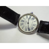 Must de CARTIER Vendome 30mm R. 1860 Silver Argent Watch with Exaggerated Roman Dial