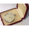 42mm Antique Diamond Platinum HAAS NEVEUX & Co. Slim Pocket Watch 96 Diamonds