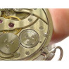42mm Antique Diamond Platinum HAAS NEVEUX & Co. Slim Pocket Watch 96 Diamonds