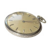 42mm Antique Diamond Platinum HAAS NEVEUX & Co. Slim Pocket Watch 96 Diamonds