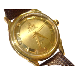 Omega Constellation 18K Gold 35mm 2852/3 Watch with Cal. 501 Movement with Original Unrefinished Solid Gold Pie Pan Dial