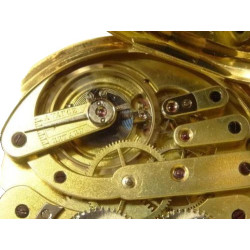 Solid 18k Gold Jean DELEYDERRIERE Demi Hunter Chronometer Pocket Watch (50g)