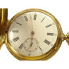Solid 18k Gold Jean DELEYDERRIERE Demi Hunter Chronometer Pocket Watch (50g)