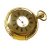 Solid 18k Gold Jean DELEYDERRIERE Demi Hunter Chronometer Pocket Watch (50g)