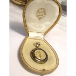 1880 Henry Capt 18K Gold 30mm Pendant Pocket Watch Covered in Decorative  Flourishes