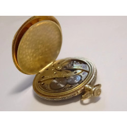 1880 Henry Capt 18K Gold 30mm Pendant Pocket Watch Covered in Decorative  Flourishes