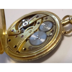1880 Henry Capt 18K Gold 30mm Pendant Pocket Watch Covered in Decorative  Flourishes