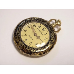 1880 Henry Capt 18K Gold 30mm Pendant Pocket Watch Covered in Decorative  Flourishes