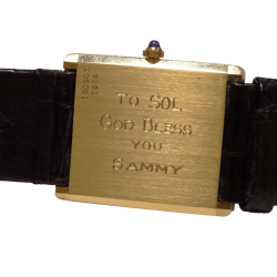 Rare 1960s Piaget Protocole for Cartier 18k Gold Watch, Gift from Sammy Davis Jr