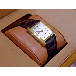 1950s PATEK PHILIPPE 18k Gold Tank Watch Ref. 2530 Patek Box, Band & Buckle