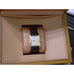 1950s PATEK PHILIPPE 18k Gold Tank Watch Ref. 2530 Patek Box, Band & Buckle