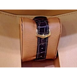 1950s PATEK PHILIPPE 18k Gold Tank Watch Ref. 2530 Patek Box, Band & Buckle