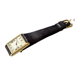 1960s Tiffany & Co.  18k Gold 17J Manual Tank Watch Ref 2012 Cal 2512